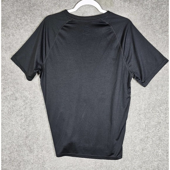 Tek Gear Performance Athletic Short Sleeve Tee Shirt Mens Size Large Black - Picture 2 of 7